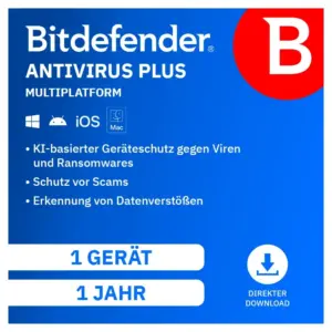 Bitdefender Antivirus Plus Multiplatform 1 Gerät, 1 Jahr