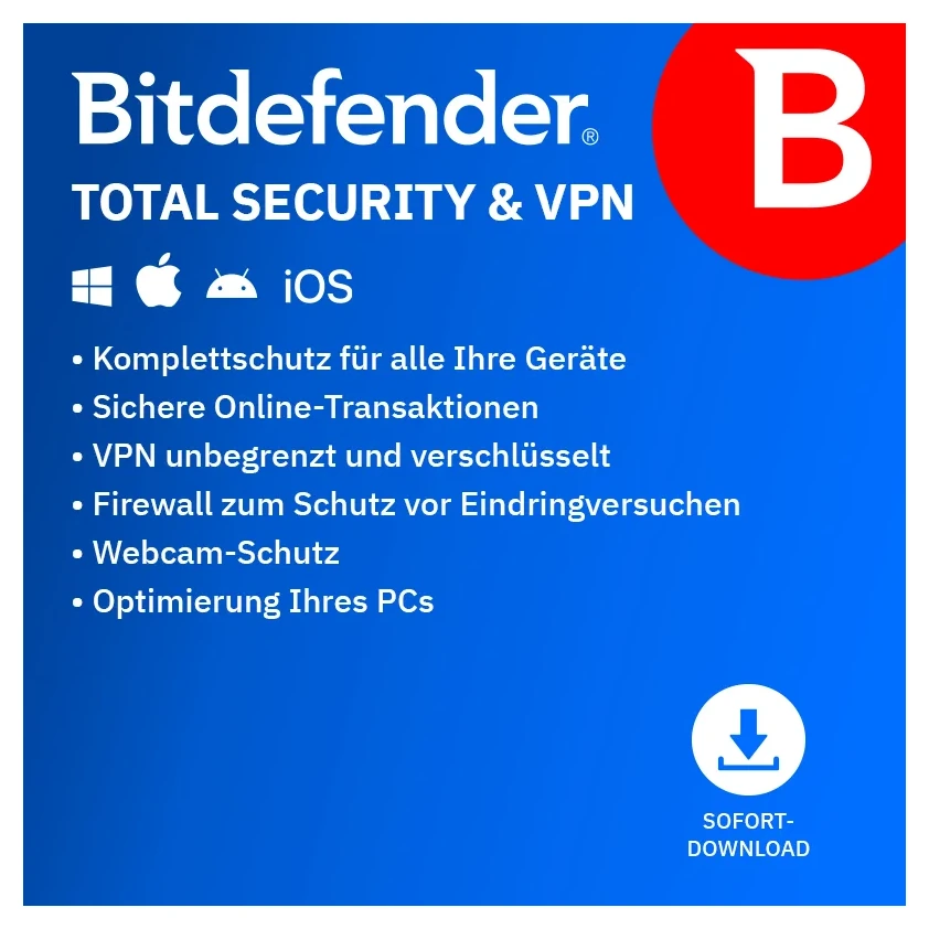 Bitdefender Total Security und VPN