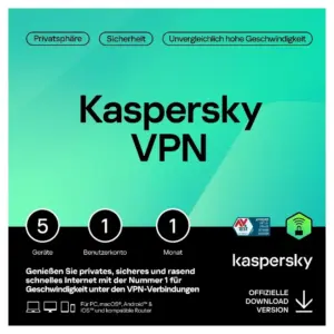 Kaspersky VPN Secure Connection 1 Monat