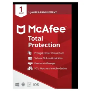 McAfee Total Protection 1 Gerät, 1 Jahr
