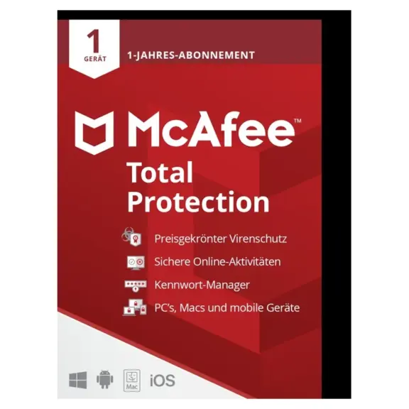 McAfee Total Protection 1 Gerät, 1 Jahr